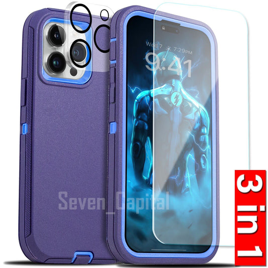 For Iphone 16 15 14 plus 13 12 11 Pro Max Shockproof Heavy Duty Rug Case Cover