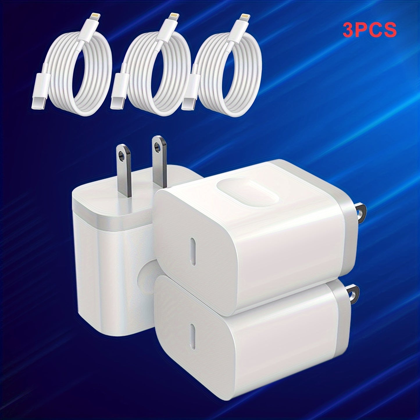 4(PCS) USB C Wall Charger With 6FT Type C-Lightning