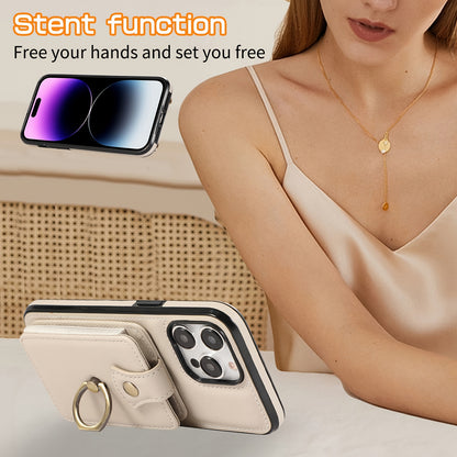 Case Wallet with Card Holder +360°Rotation Finger Ring Holder Kickstand,