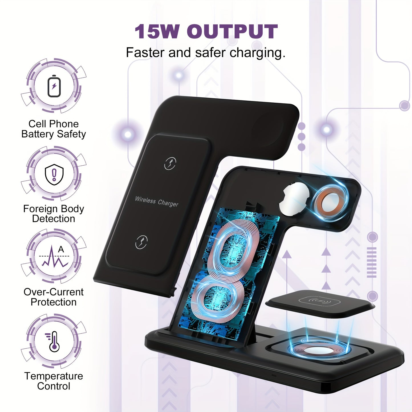 3 In 1 Fast Charging Station