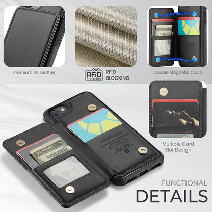 Faux Leather RFID Blocking Wallet Case