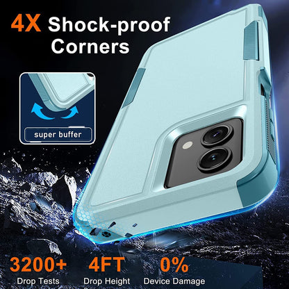 For Iphone 16 Pro Max/16 Pro/16 plus Shockproof Phone Case Cover +Tempered Glass