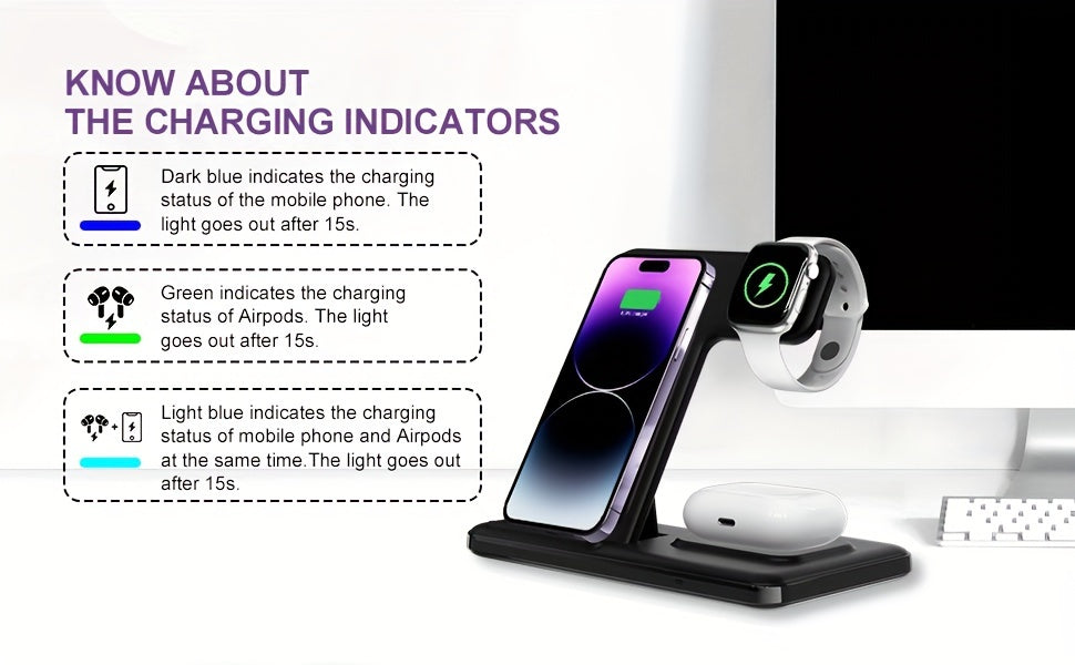 3 In 1 Fast Charging Station