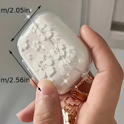 White Flower AirPods Case